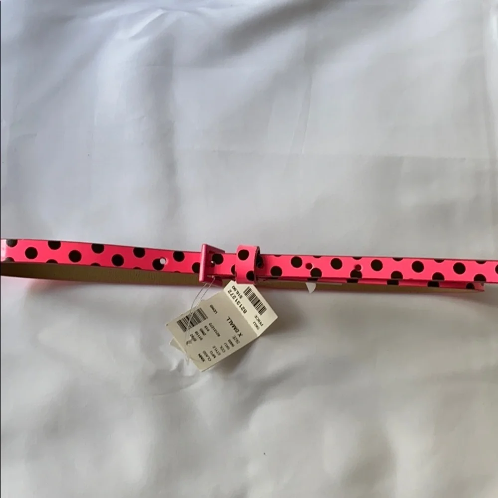 Justice pink kids belt size x-small NWT